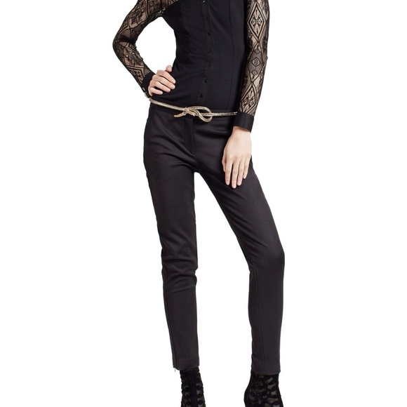 Anne Fontaine Isla Serpent Snake Belt Black Metal - Picture 3 of 6